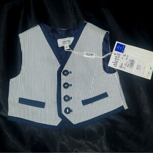Nwt aletta B.L.U 6M baby vest ITALY classy dressy
